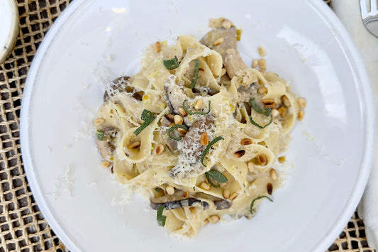 Leek, Mushroom & Gruyere Fettuccine Recipe